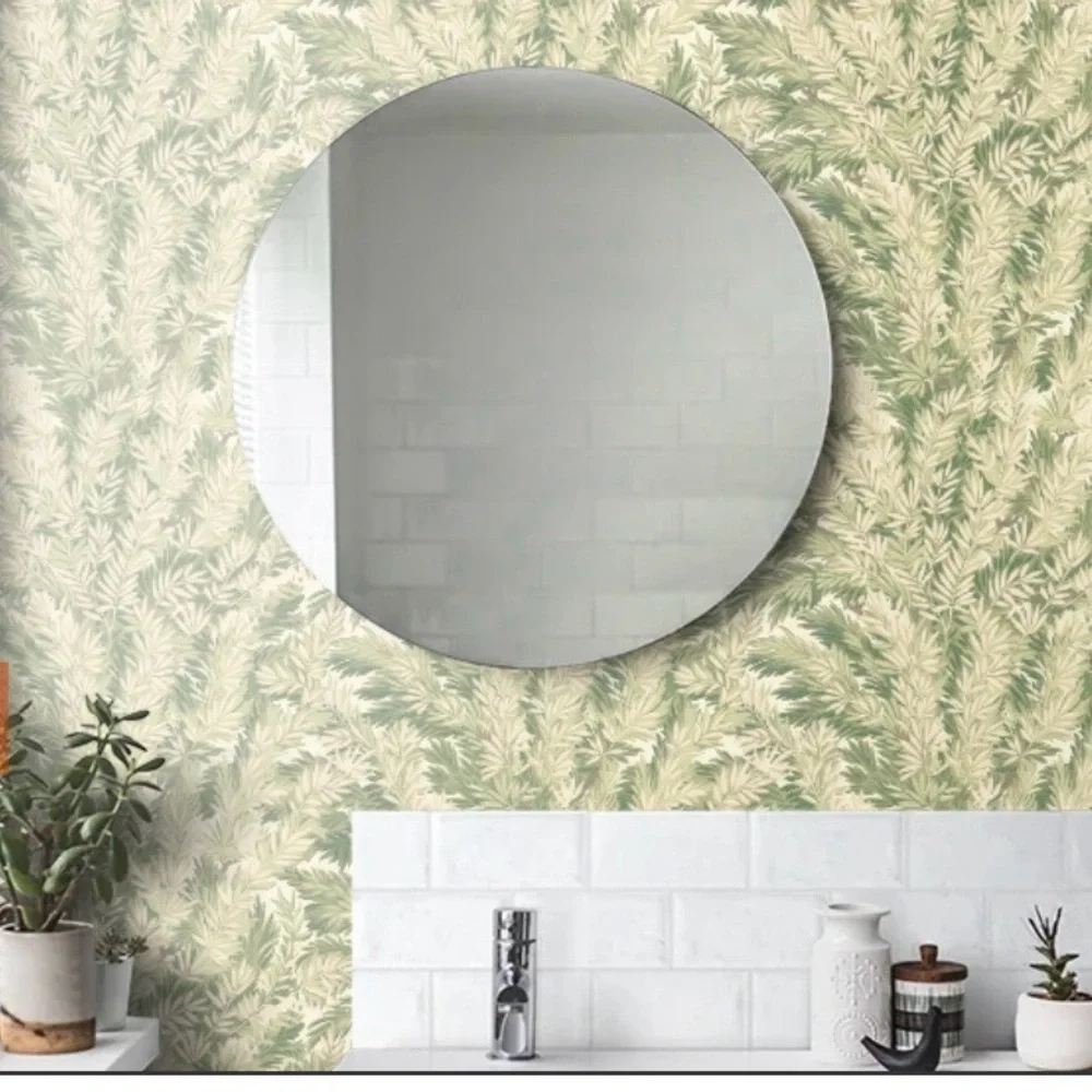 Anthropologie Florence Court Olive Botanical Wallpaper NWT